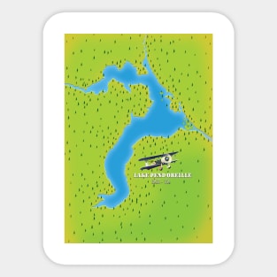 Lake Pend Idaho map Sticker